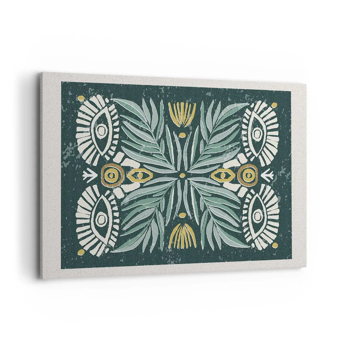 Lærredstryk - Billede på lærred - Som en folkeudskæring - 120x80 cm