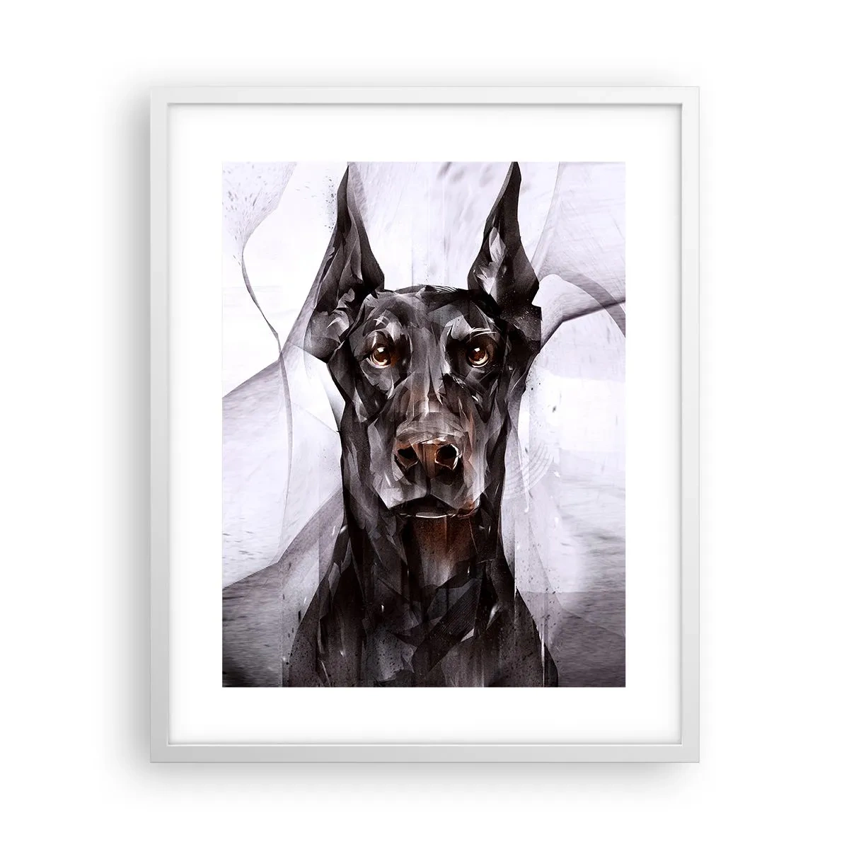 Plakat i hvid ramme - Nobelt født - 40x50 cm