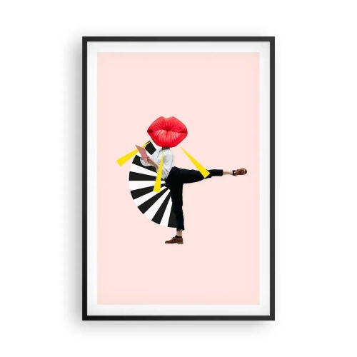 Plakat i sort ramme - Surrealistisk popkunst - 61x91 cm
