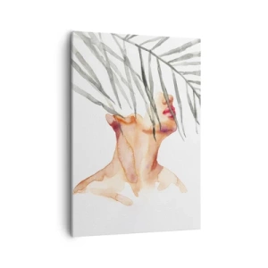 Lærredstryk - Billede på lærred - Mærk pulsen i troperne - 50x70 cm