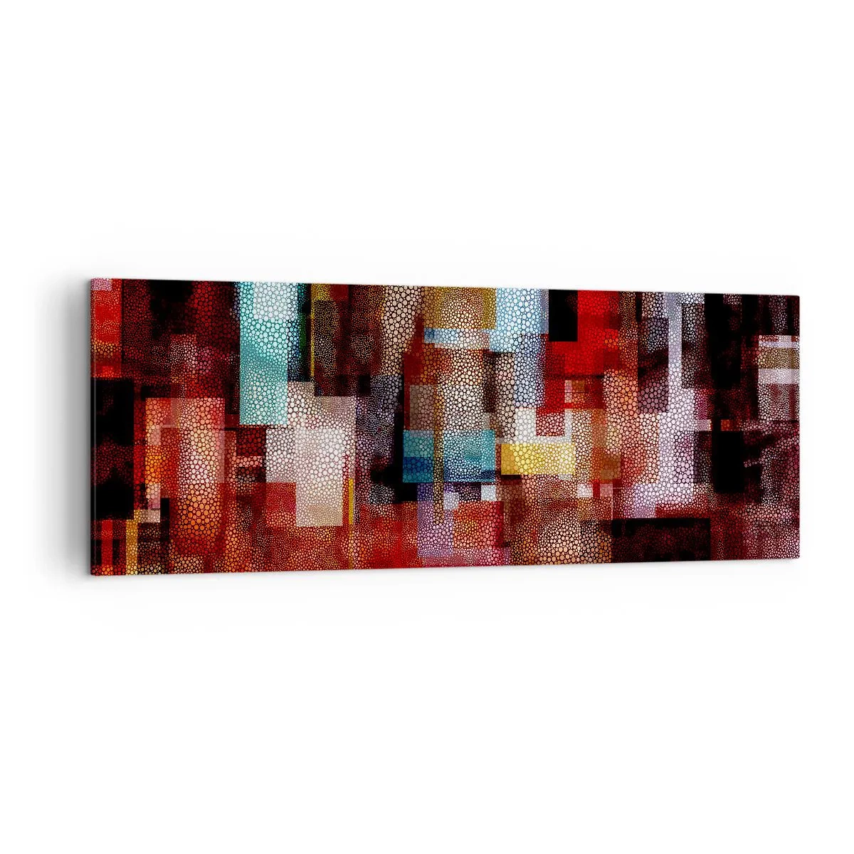 Lærredstryk - Billede på lærred - Forvirring med forvirring - 140x50 cm