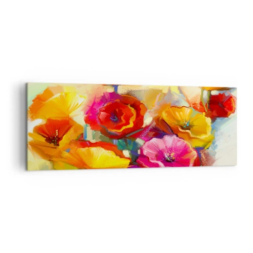 Lærredstryk - Billede på lærred - Ikke kun rødt - 140x50 cm