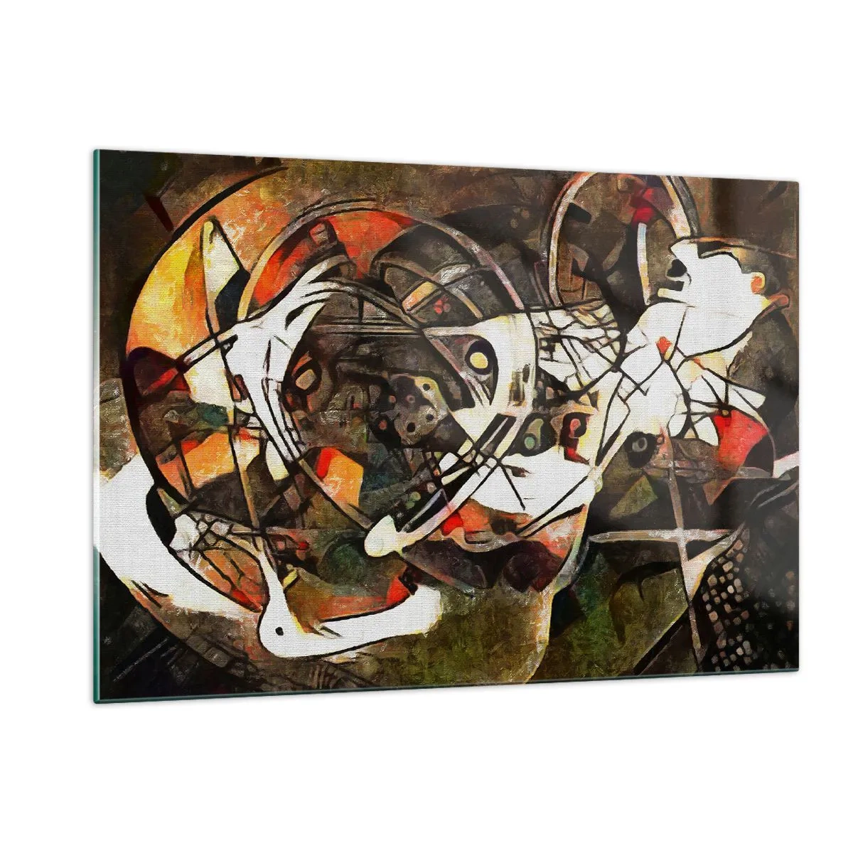 Billede på glas - Kan du høre bevægelse? - 120x80 cm