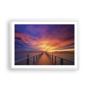 Plakat i hvid ramme - Uden ende - 70x50 cm