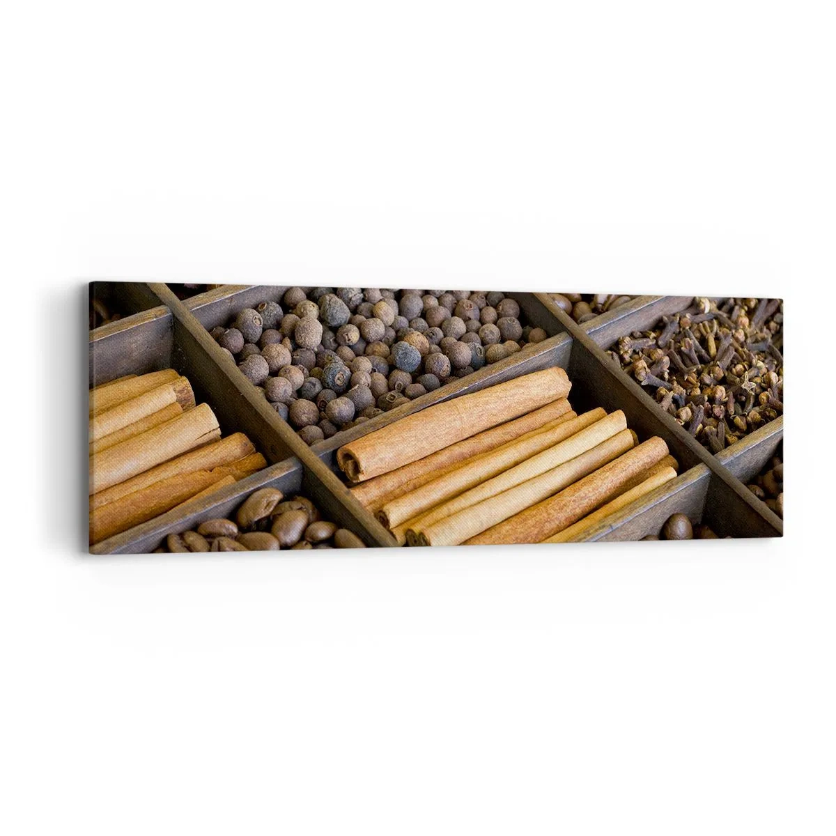 Lærredstryk - Billede på lærred - Et skatkammer af aromaer - 90x30 cm