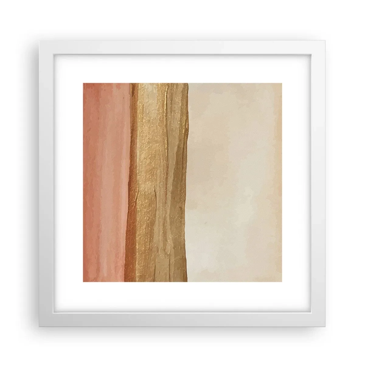 Plakat i hvid ramme - Lodret sammensætning - 30x30 cm