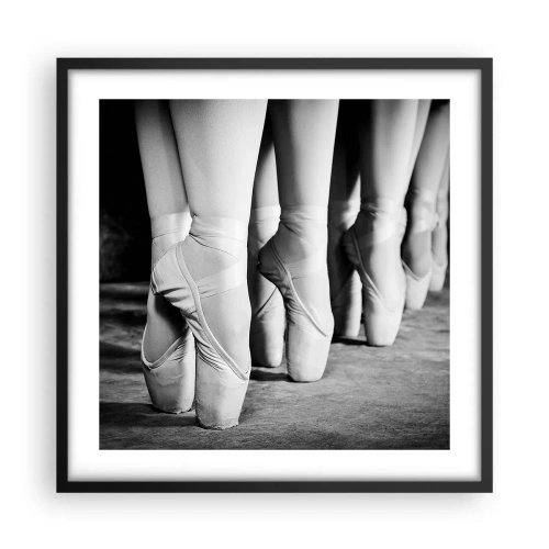 Plakat i sort ramme - Sammen, let - 50x50 cm