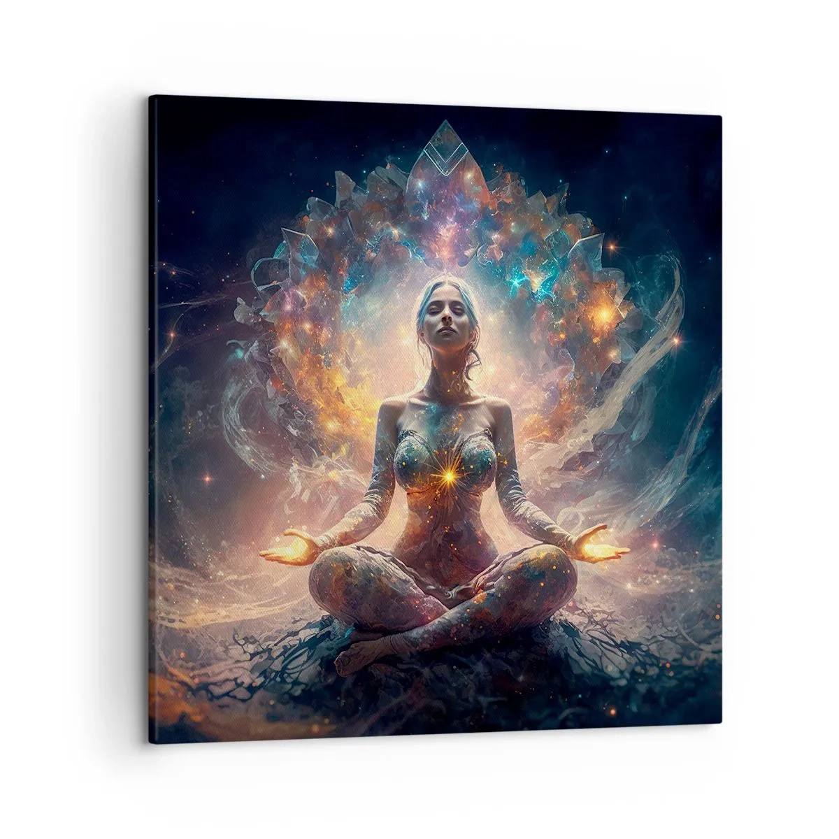 Lærredstryk - Billede på lærred - Flow af god energi - 50x50 cm