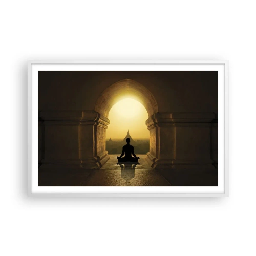 Plakat i hvid ramme - Fuldkommen harmoni - 91x61 cm