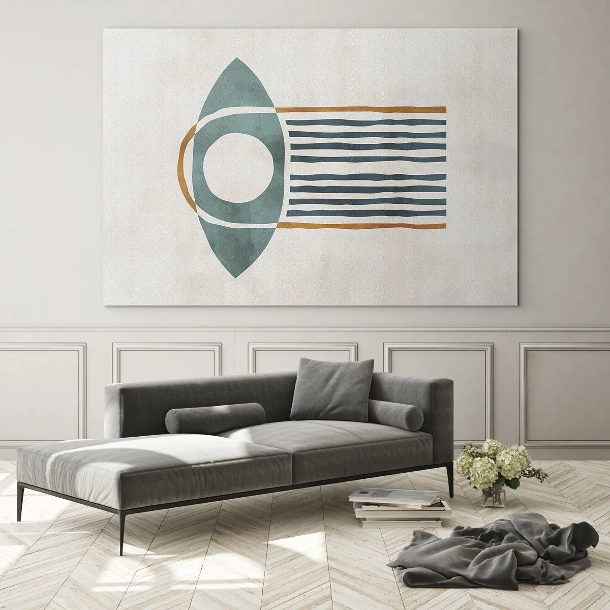 Billede på glas - Tegn og ritualer - 120x80 cm