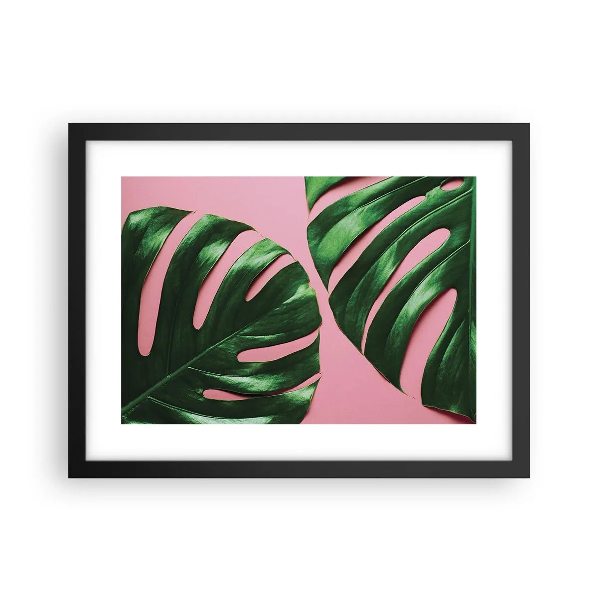Plakat i sort ramme - Grønt rendez-vous - 40x30 cm