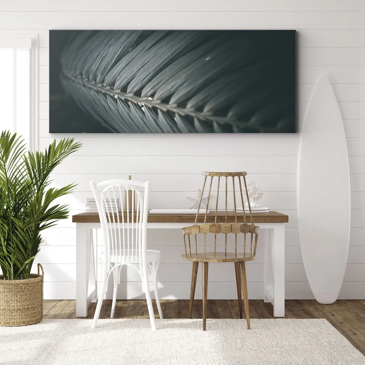 Lærredstryk - Billede på lærred - Naturens præcision - 100x40 cm