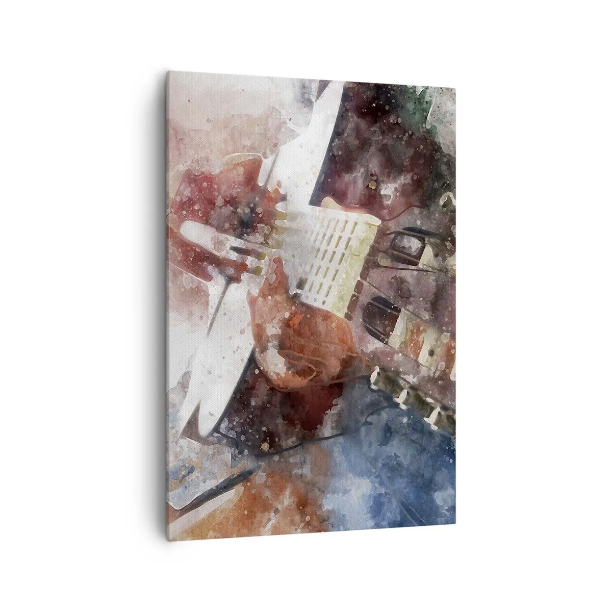 Lærredstryk - Billede på lærred - Og hvad synes du? - 70x100 cm