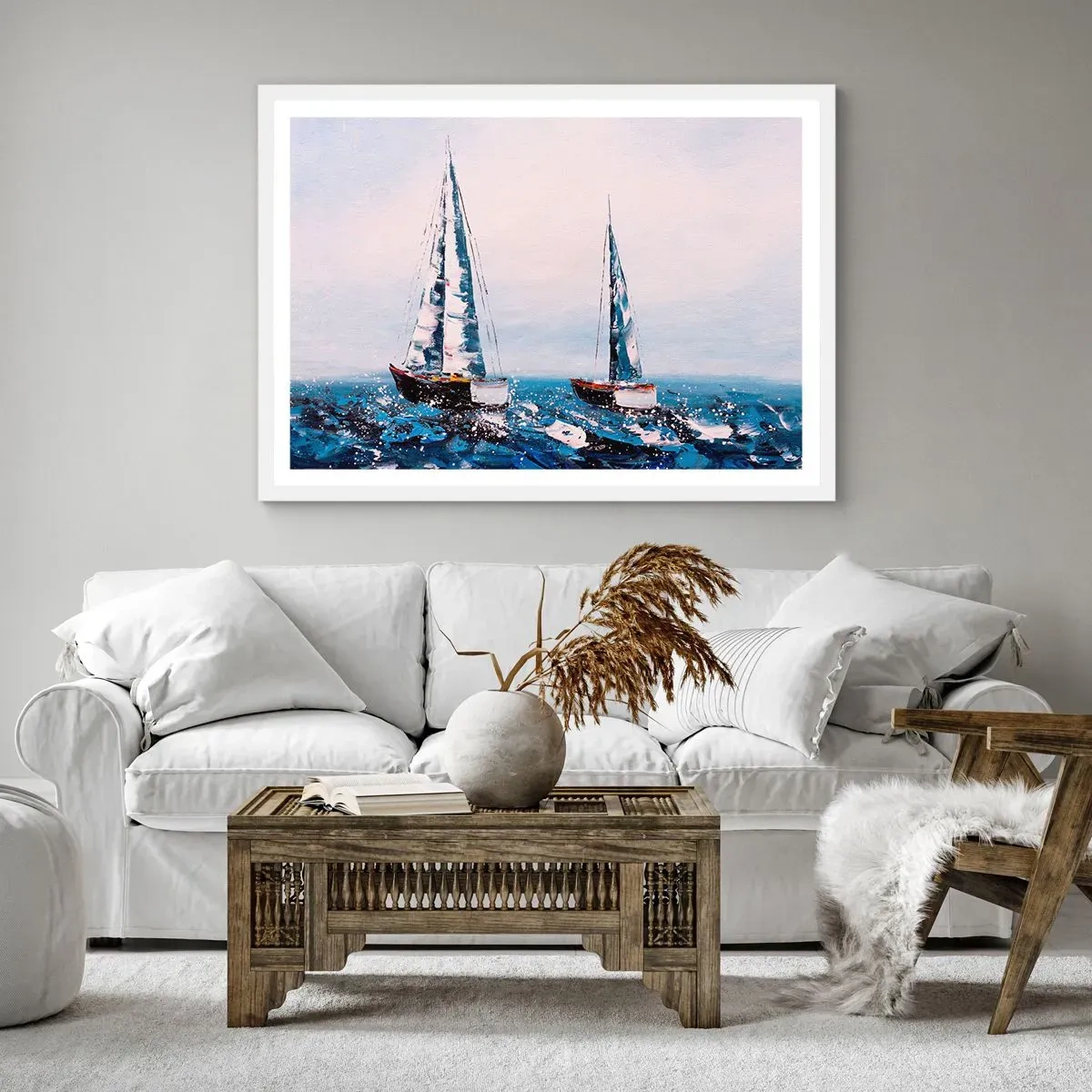 Plakat i hvid ramme - Vindens broderskab - 91x61 cm