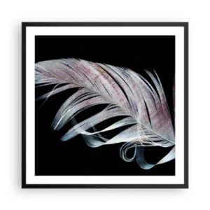 Plakat i sort ramme - Tænk om berøring - 60x60 cm