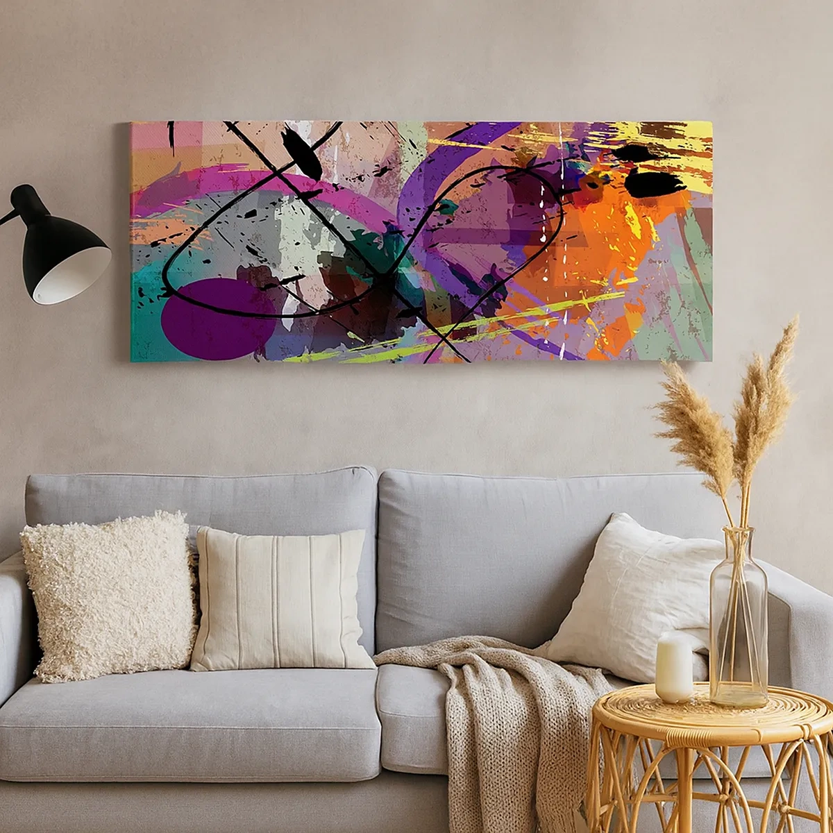 Lærredstryk - Billede på lærred - Kan være lige eller rundt - 30x30 cm