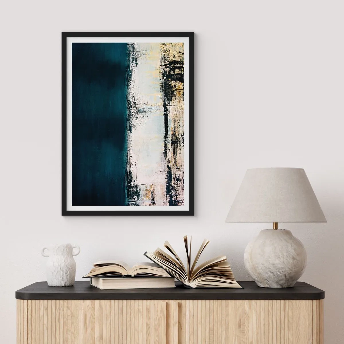 Plakat i sort ramme - Vandret sammensætning - 40x50 cm