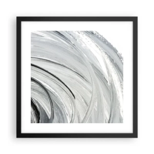 Plakat i sort ramme - Orbital komposition - 40x40 cm