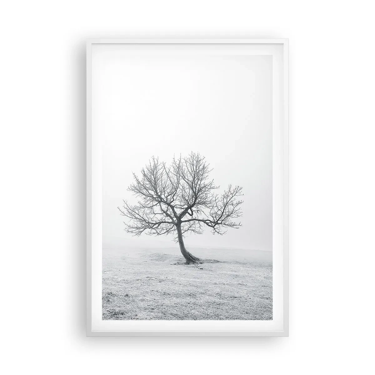 Plakat i hvid ramme - Mod intetheden - 61x91 cm