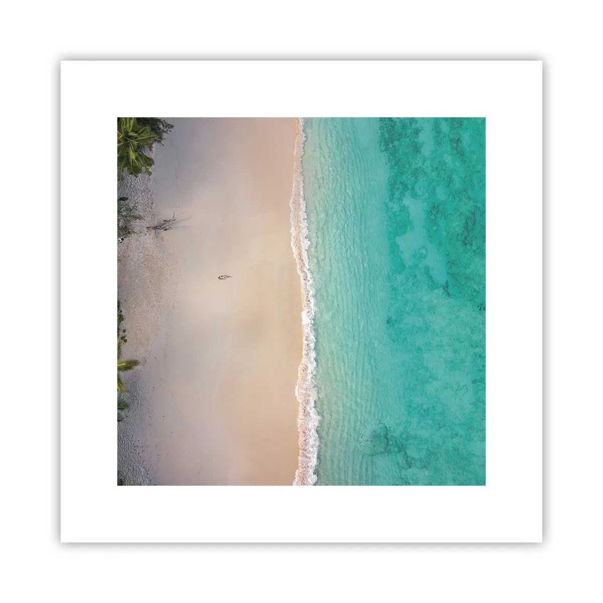 Plakat - Paradis strand - 30x30 cm