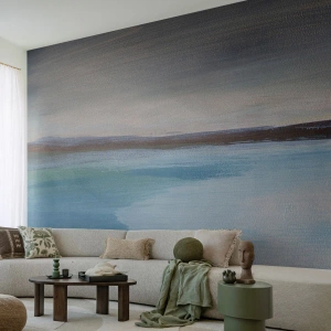 Fototapet Premium Canvas - Horisontalt landskab - Hav, Stykke, Strand - 300x210 cm