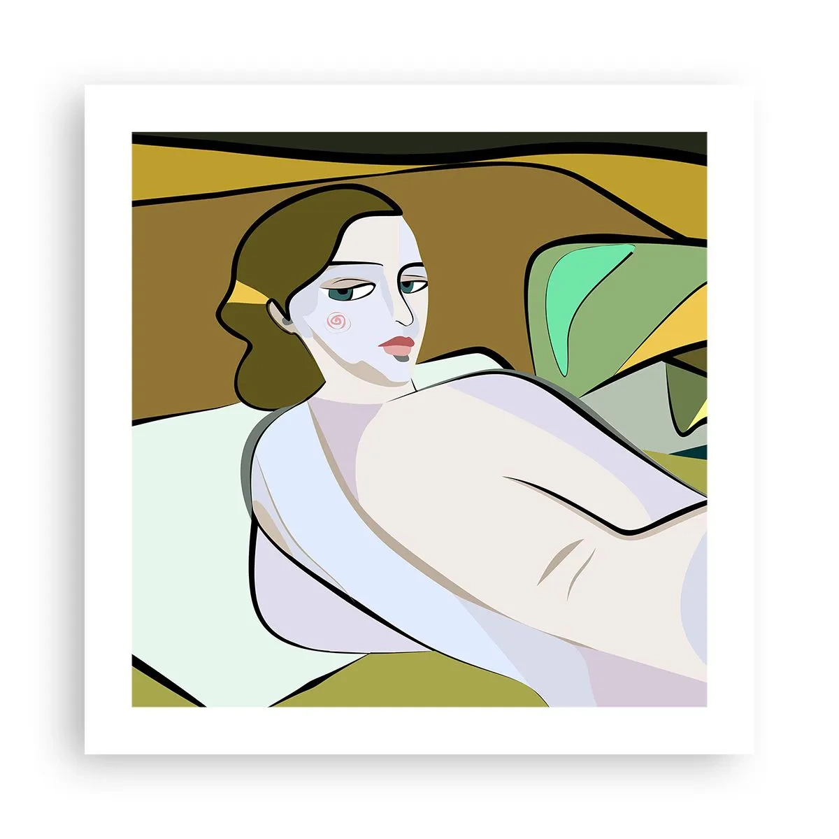 Plakat - Intimt portræt - 50x50 cm