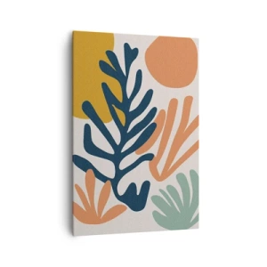 Lærredstryk - Billede på lærred - Koralhav - 70x100 cm