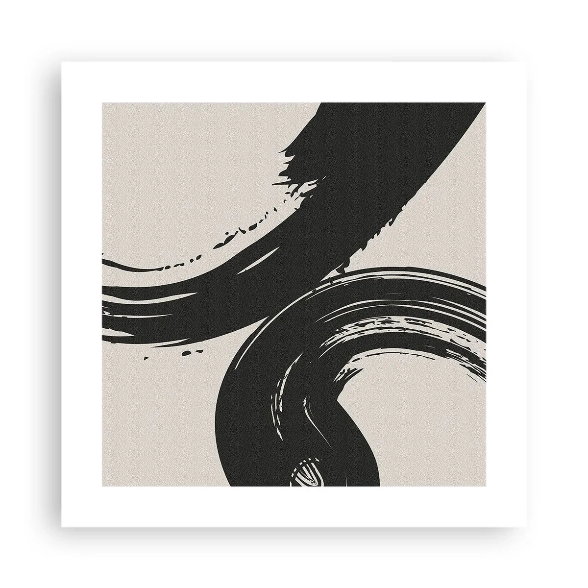 Plakat - Fejende og cirkulær - 40x40 cm