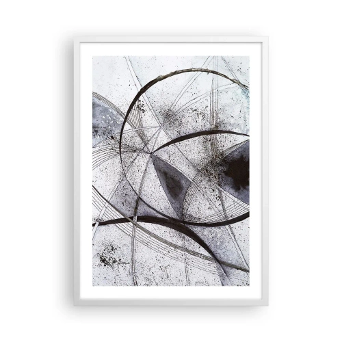 Plakat i hvid ramme - Futuristisk fantasi - 50x70 cm