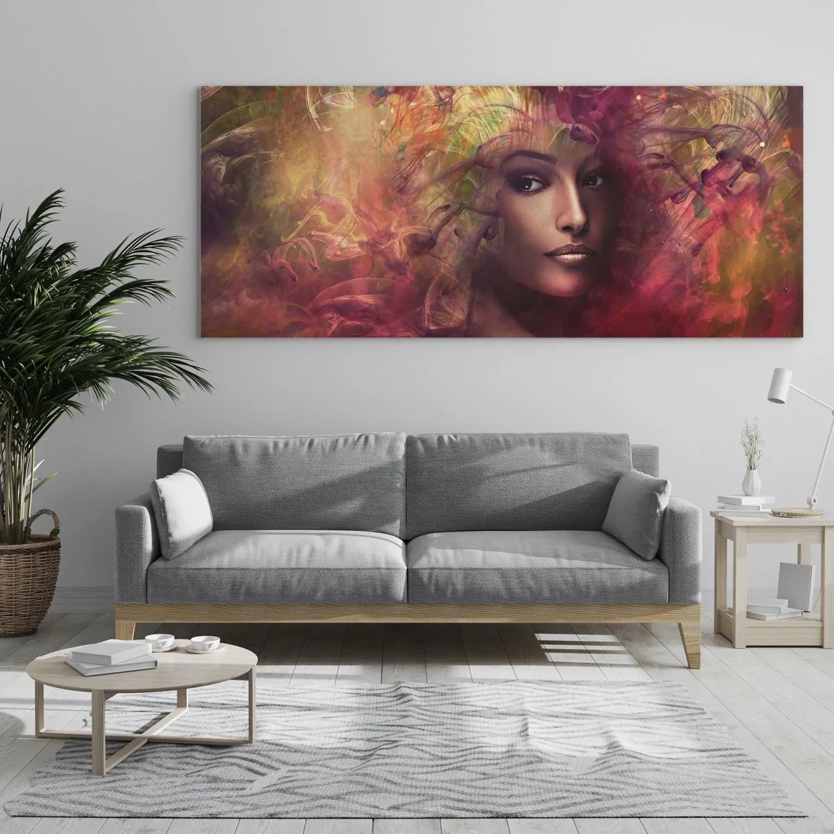 Billede på glas - Her er jeg! - 90x30 cm