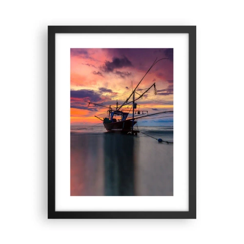 Plakat i sort ramme - En eksotisk aften - 30x40 cm