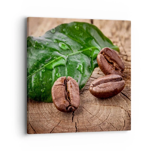 Lærredstryk - Billede på lærred - Den sandeste og sorteste - 40x40 cm