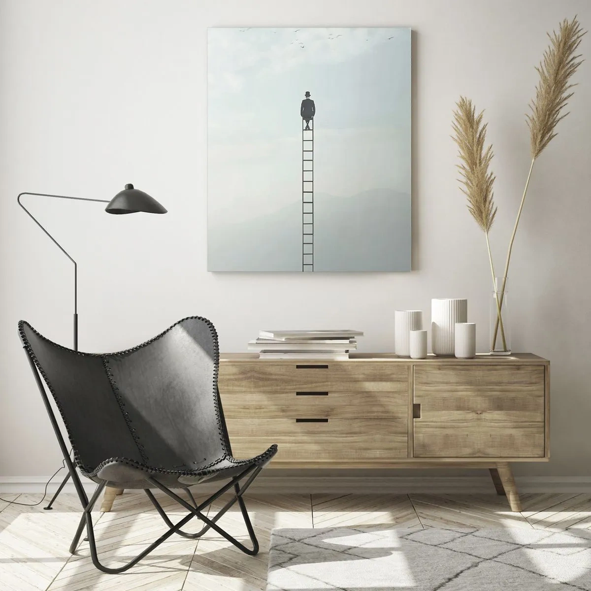 Billede på glas - Stig yderligere - 70x100 cm