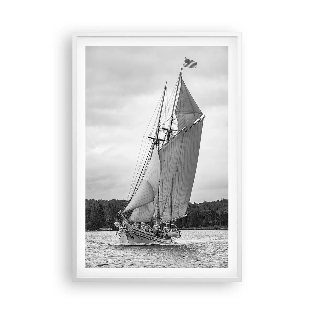 Plakat i hvid ramme - Brødre af vinden - 61x91 cm