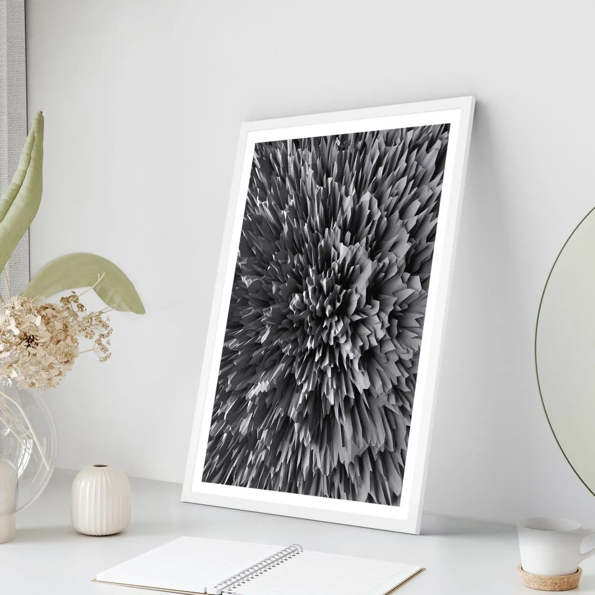 Plakat i hvid ramme - Det kan ikke blive skarpere end dette - 70x100 cm