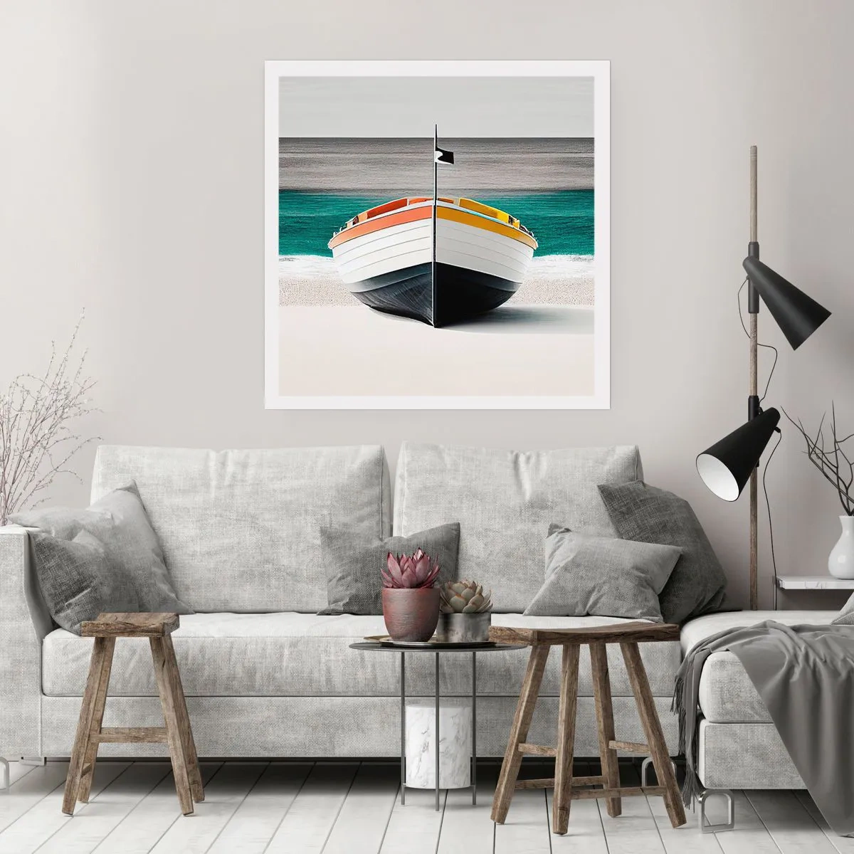 Plakat - På sin plads - 30x30 cm