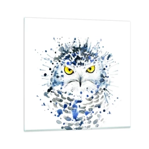 Billede på glas - Lige i øjnene - 70x70 cm