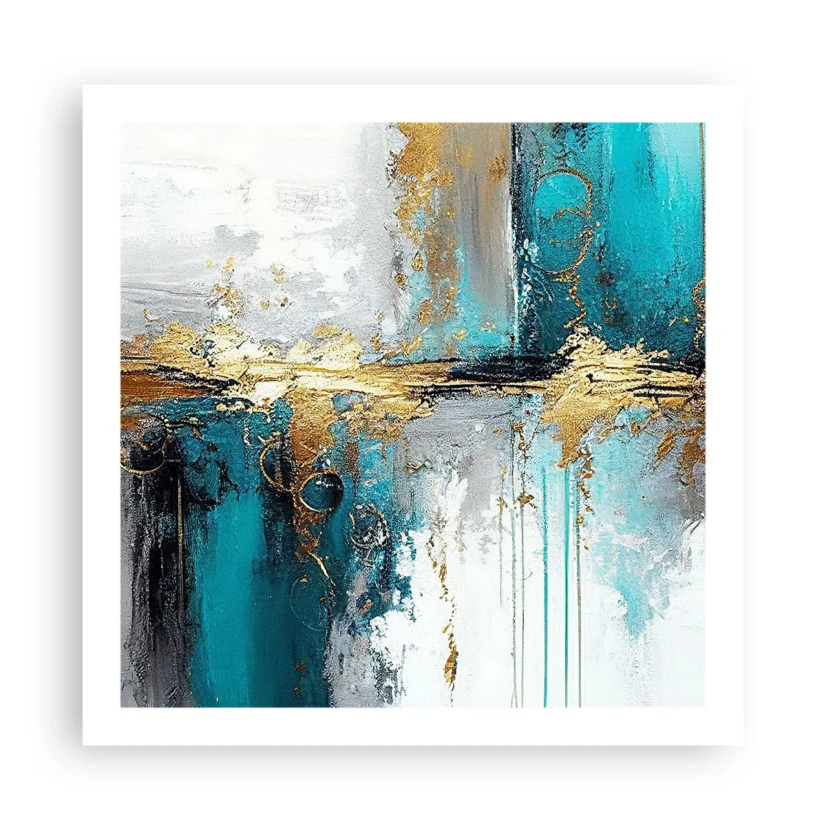 Plakat - Alting flyder - 60x60 cm