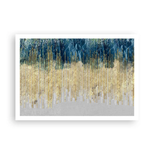 Plakat - Forgyldt grænse - 100x70 cm