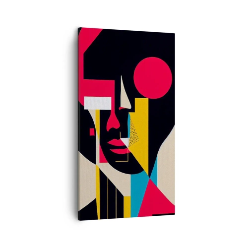 Lærredstryk - Billede på lærred - Hendes indre verden - 45x80 cm