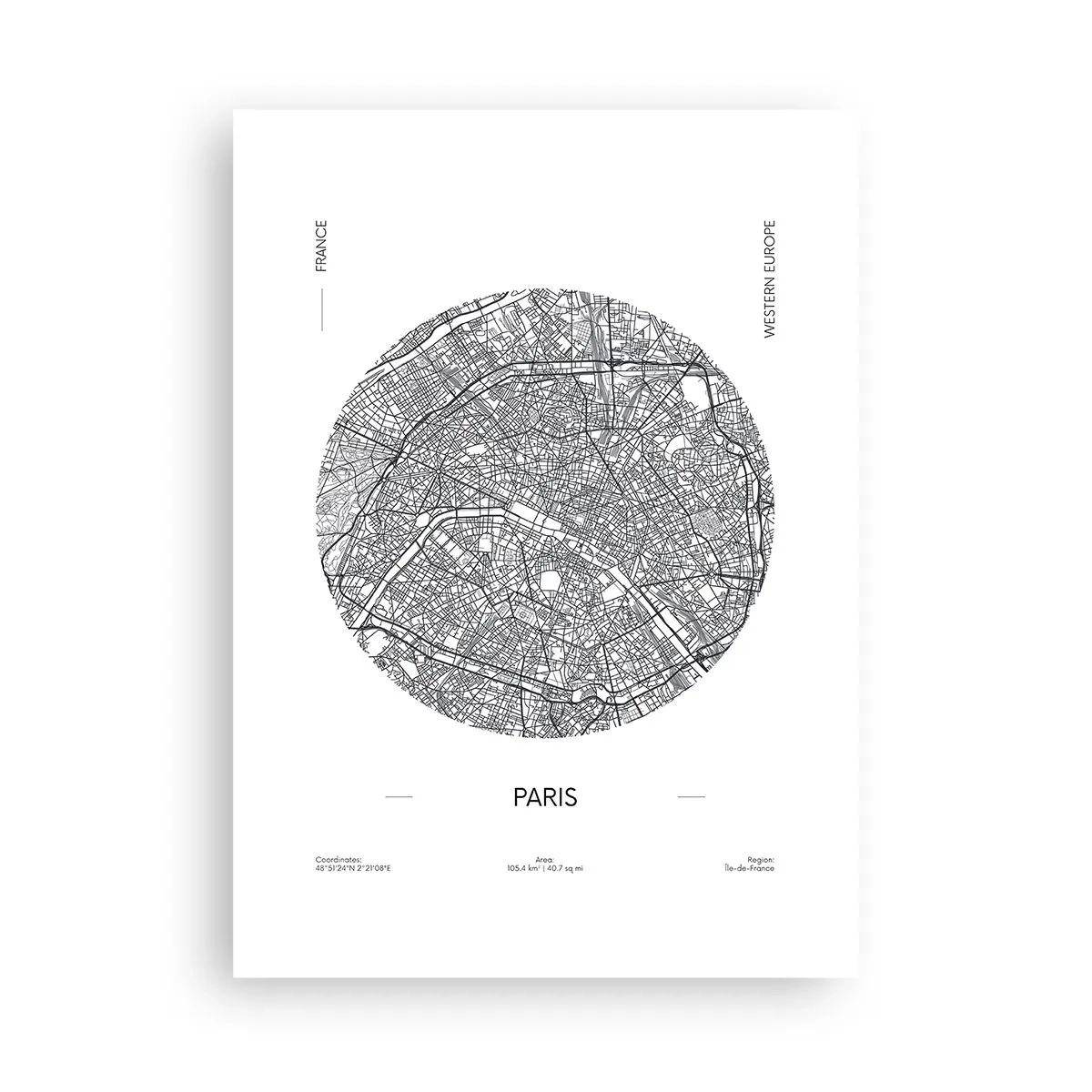 Plakat - Paris' anatomi - 50x70 cm