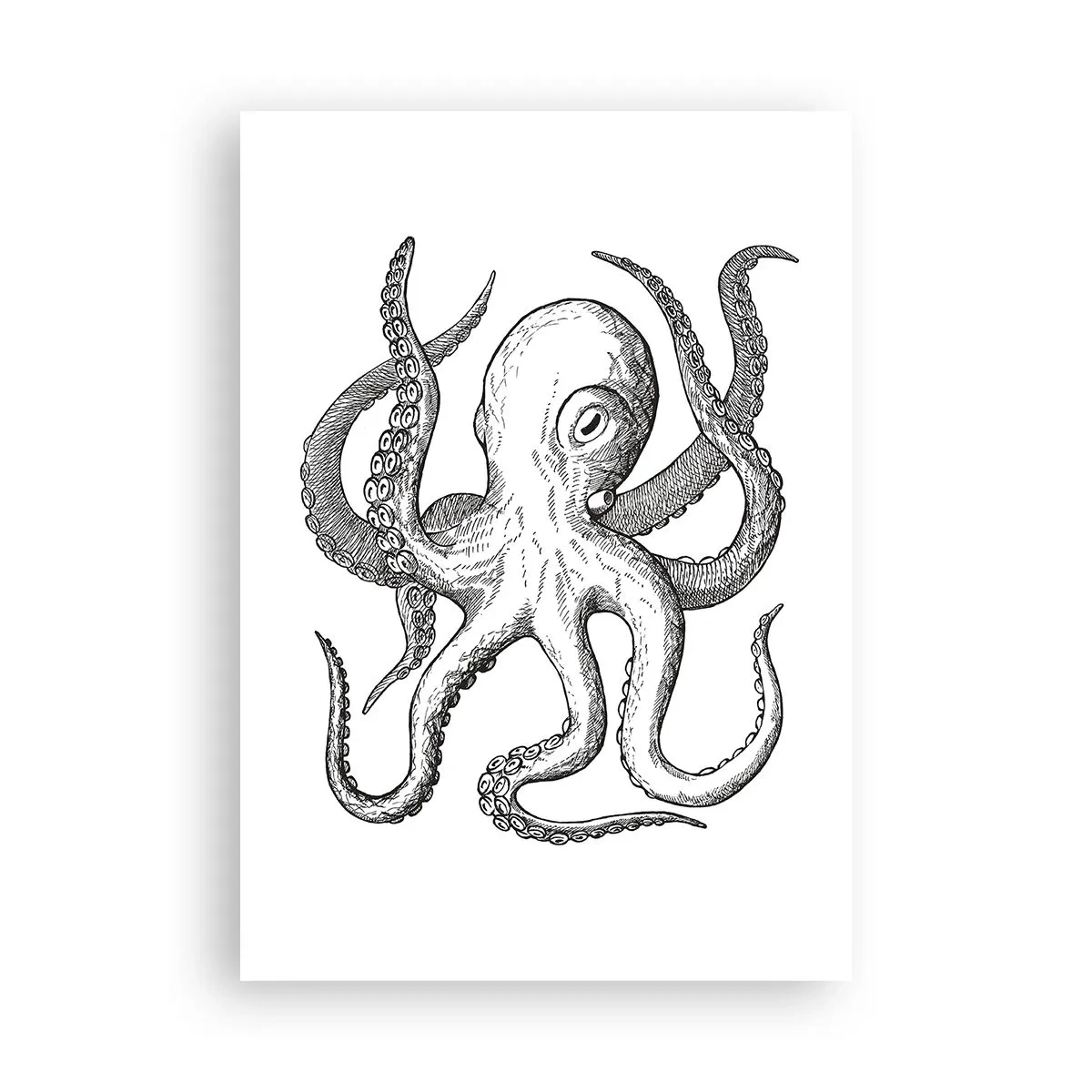 Plakat - Dans med bølger - 70x100 cm