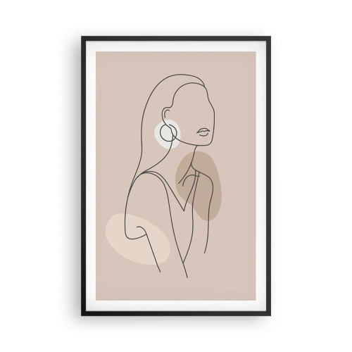 Plakat i sort ramme - Et ikon for pigelivet - 61x91 cm