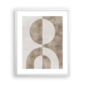 Plakat i hvid ramme - Ligheder og forskelle - 40x50 cm