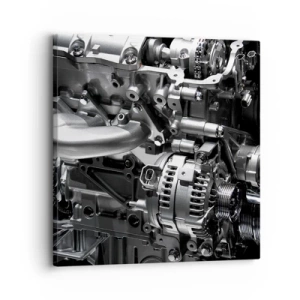 Lærredstryk - Billede på lærred - Stål, smuk, stærk - 30x30 cm