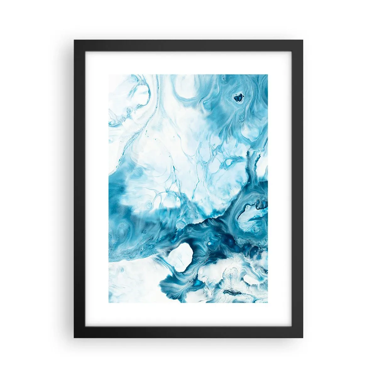Plakat i sort ramme - Blå koncert - 30x40 cm