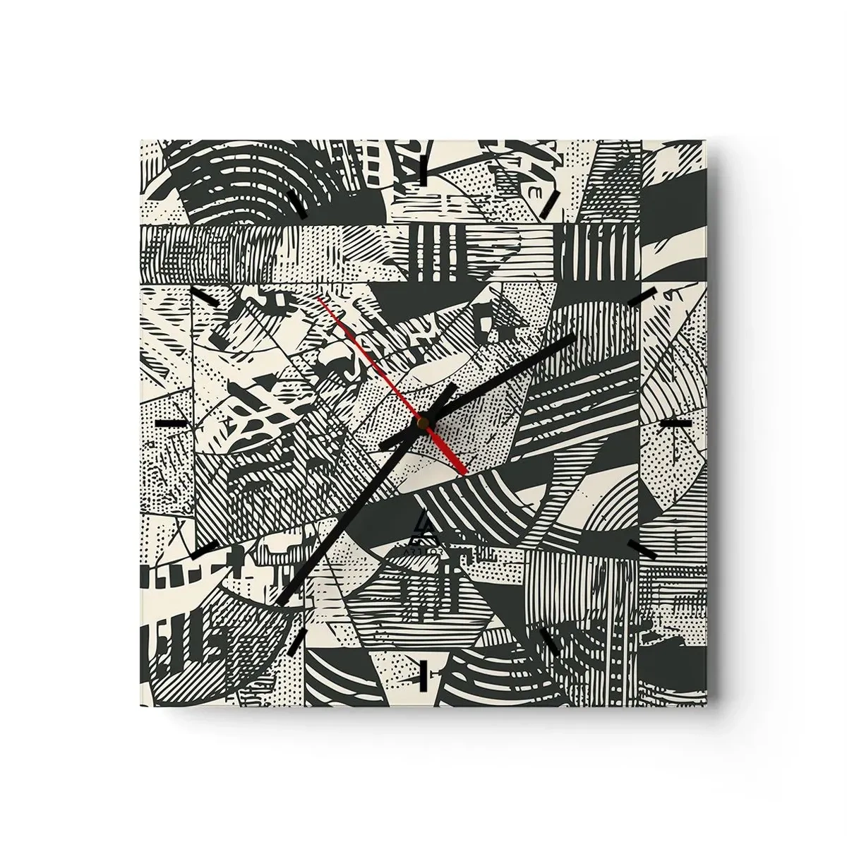 Vægur, Uret - Nutidens dynamik - 30x30 cm