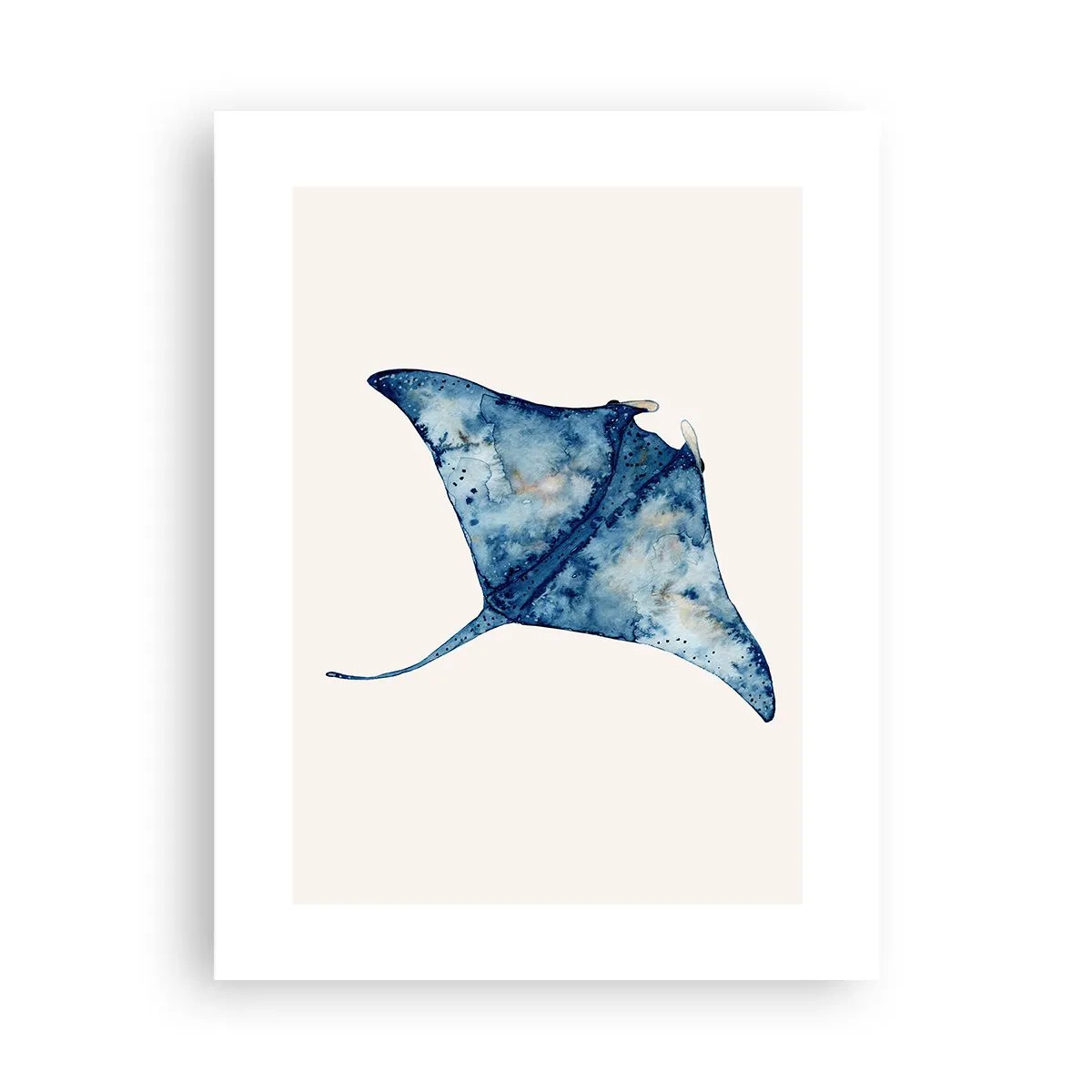 Plakat - Liv i blåt - 30x40 cm