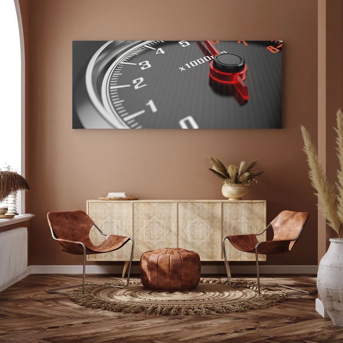 Lærredstryk - Billede på lærred - Træd på speederen - 160x50 cm