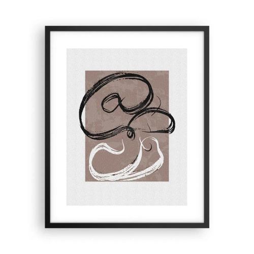 Plakat i sort ramme - Komposition - en søgen efter fuldstændighed - 40x50 cm
